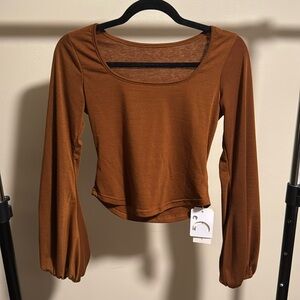 Puff Sleeve Square Neck Blouse | Commense